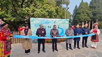 “湘江北去”盛景华师生书法提名展在北京中华民族博物院开幕